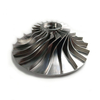 Aluminum Alloy T6061 T7075 Heat Treatment Billet Compressor Impeller Wheel by 5 Axis CNC Machining Center